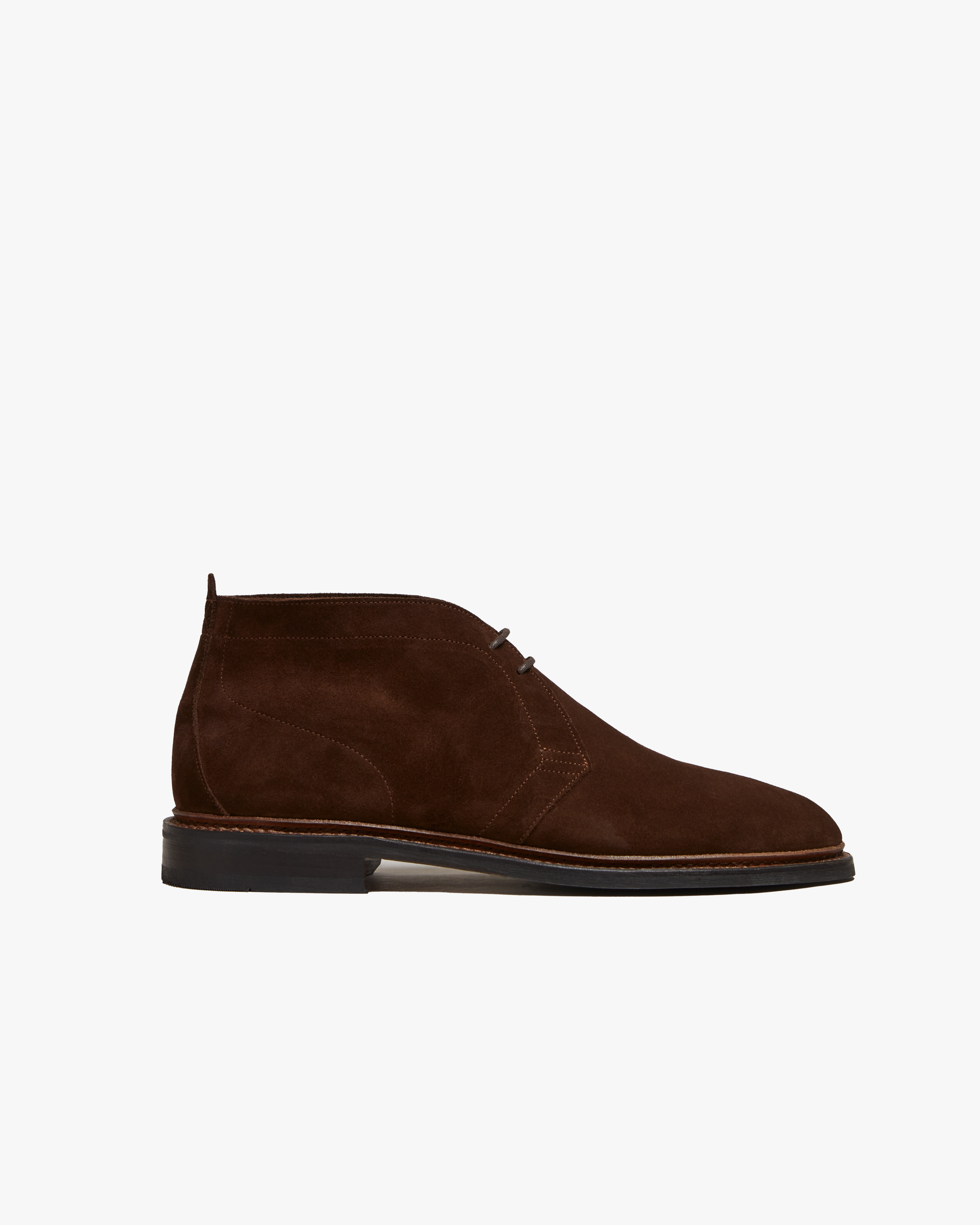 Branim Chukka Boots – Brown Snuffed Suede | Leather Sole Dress Boots for Men