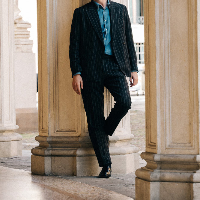 Sentinel | Penny Loafer – Black Leather with Leather sole & Comfort Footbed