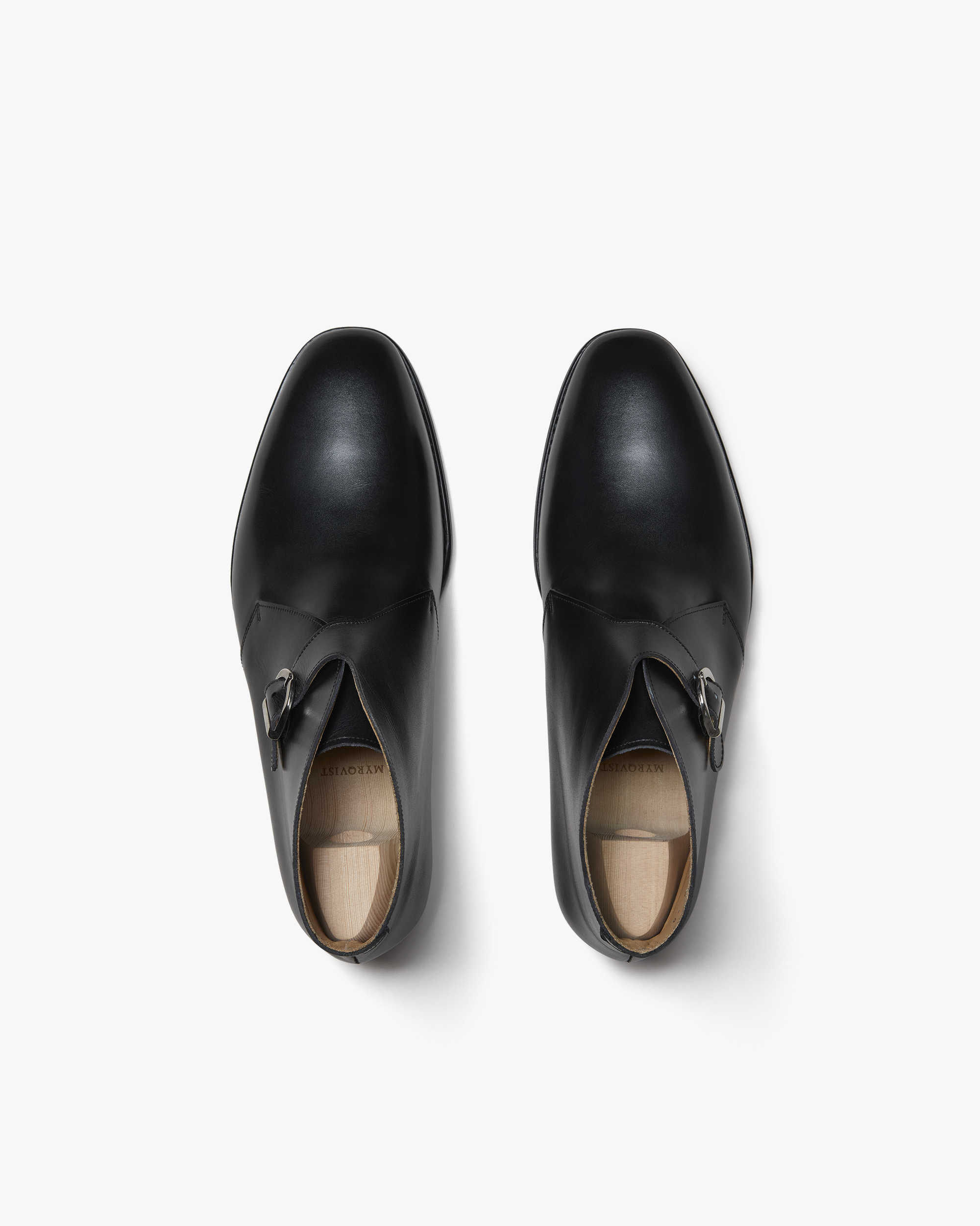 Carlo Black Leather Single Monk Strap Ankle Boots – Blake Stitched Sole | Formal Dress Boots