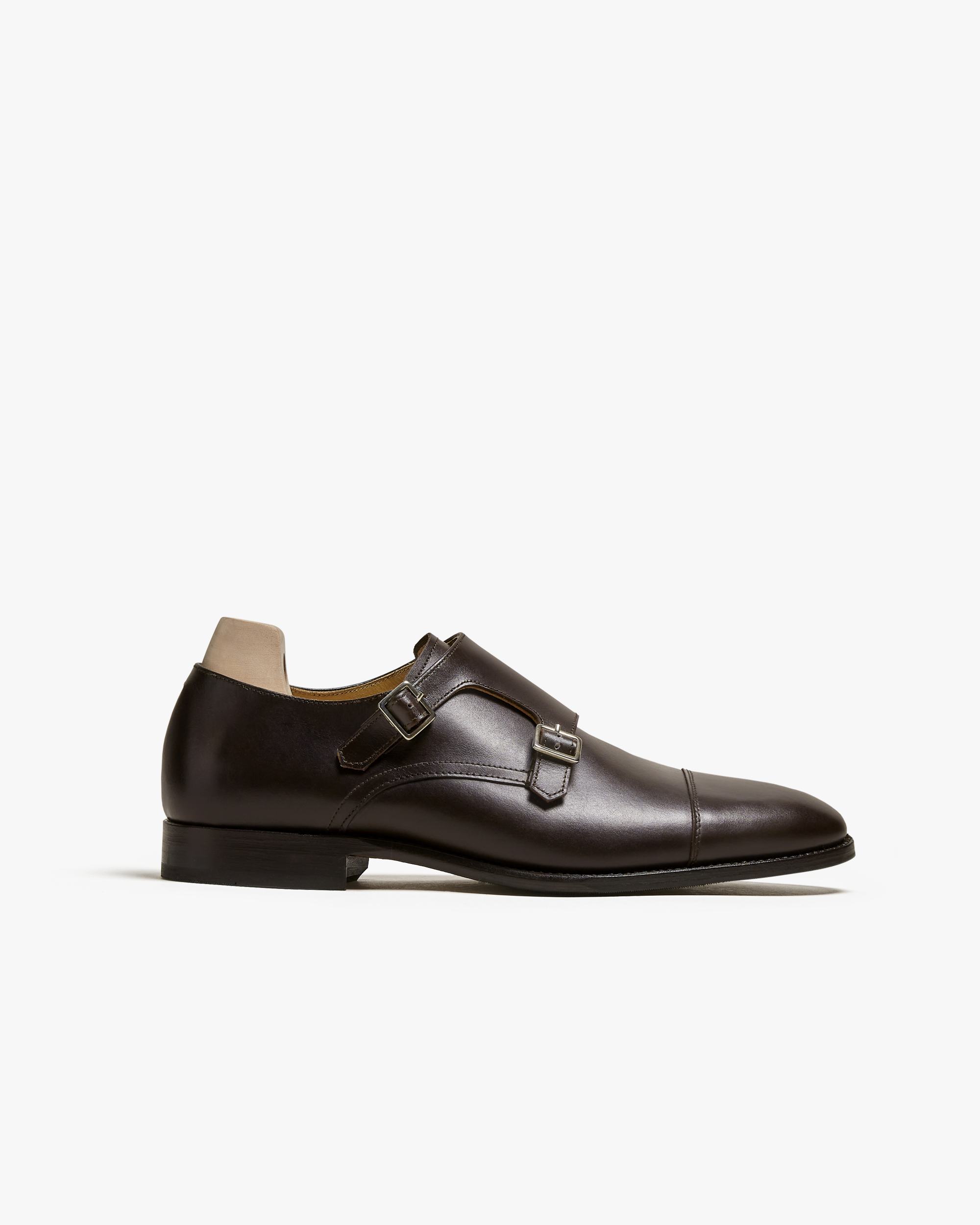Medium Calfskin Flat Shopper - Brown