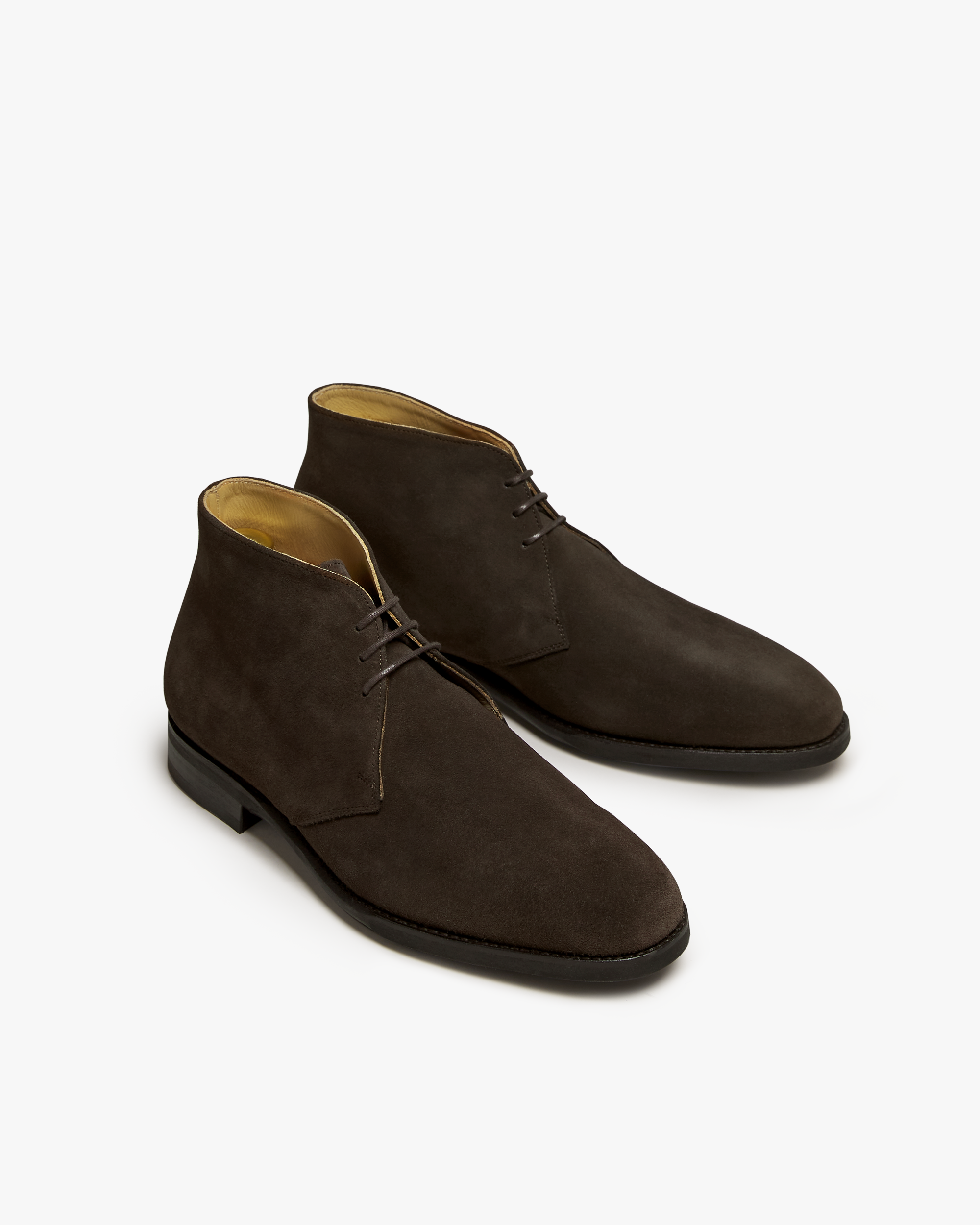 Feluda Braxton Chukka Boots – Dark Brown Suede | Leather Sole Dress Boots for Men