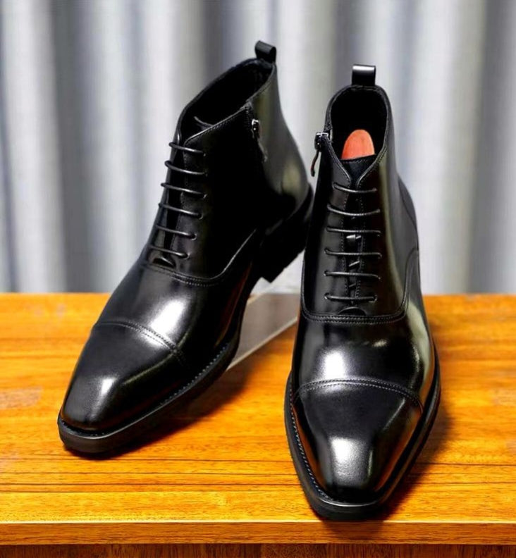 Versatile Leather Men's Boots Superior Traction Comfort