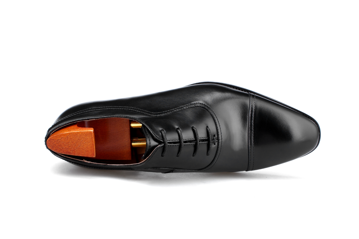 Cap Toe Oxford Leather Lace-Up Shoes- Italian Design & U.S. Leather