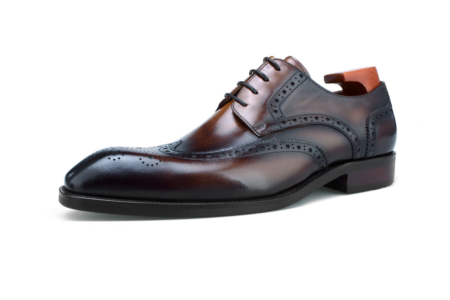 Robert Wingtrip Full Brogue Leather Lace-Up: Handcrafted Luxury Shoes