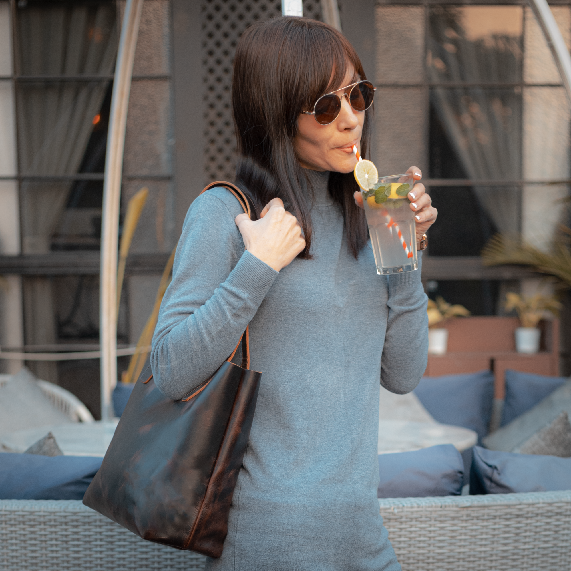 Genuine Crazy Horse Leather Shoulder Bag | Premium Quality