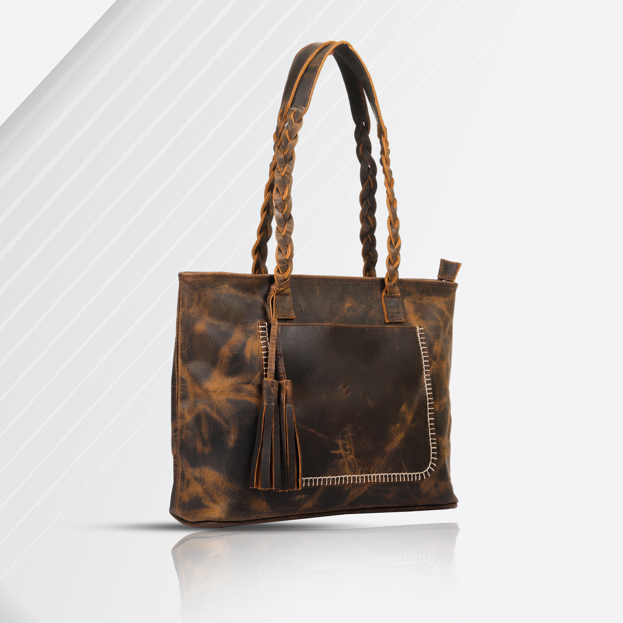 Chic Leather Tote: Elevate Your Look with Timeless Sophistication