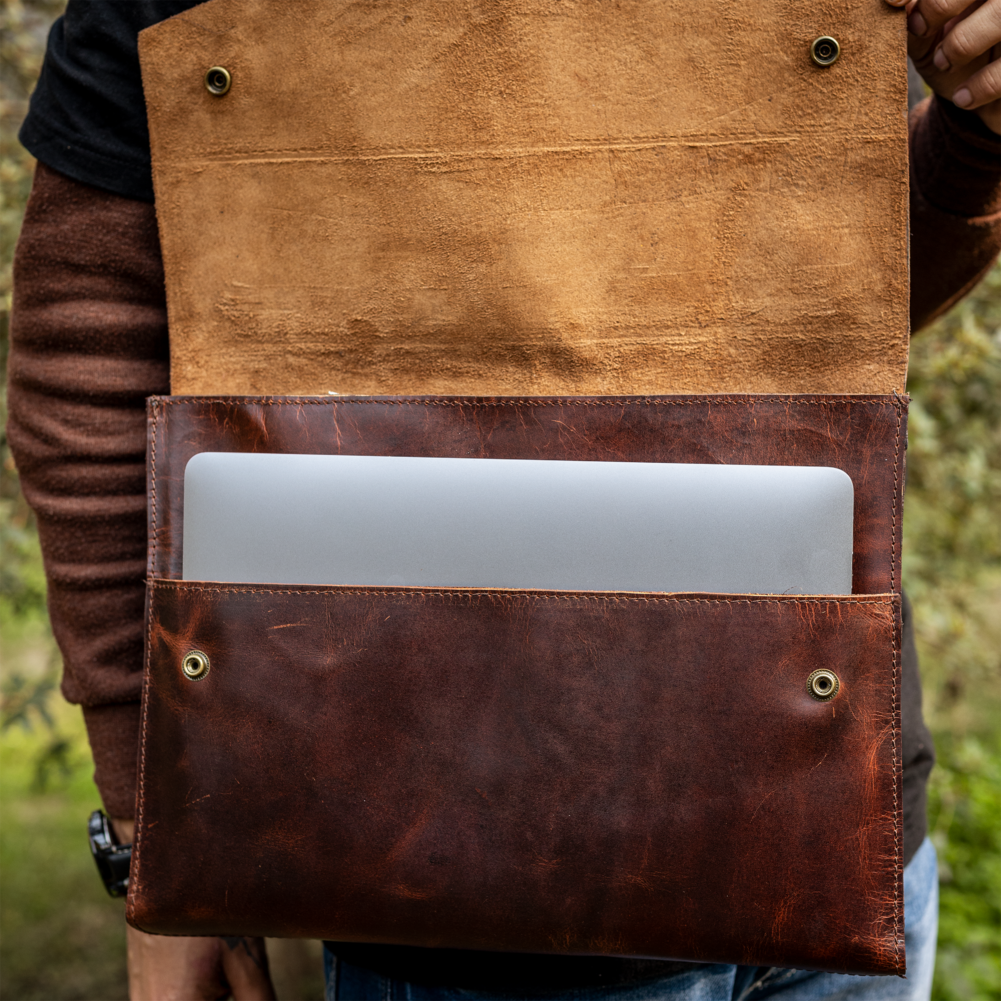 Hand-Stitched Unisex Sling Bag | Urban Chic Essential
