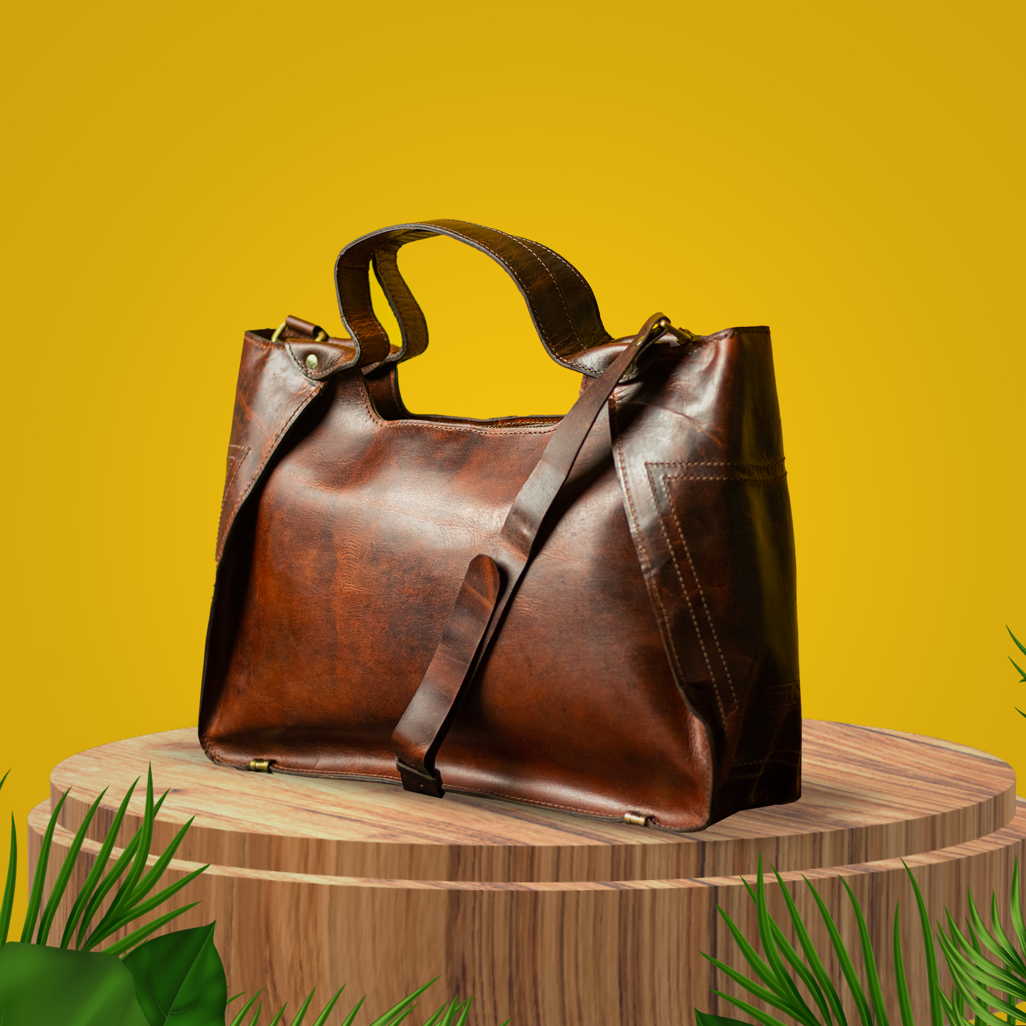Premium Hardwax Leather Women's Tote Bags | Timeless Elegance Collection