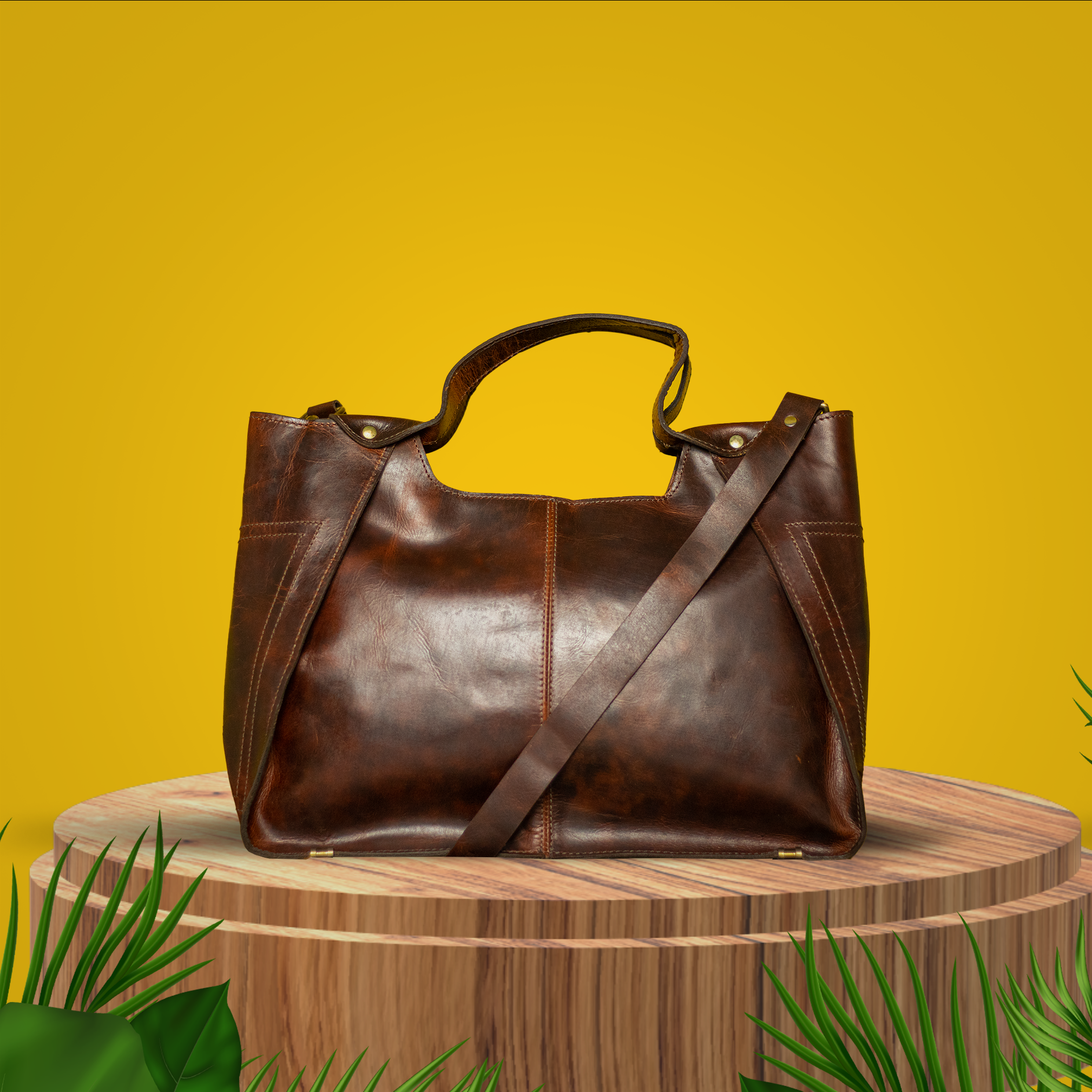 Premium Hardwax Leather Women's Tote Bags | Timeless Elegance Collection