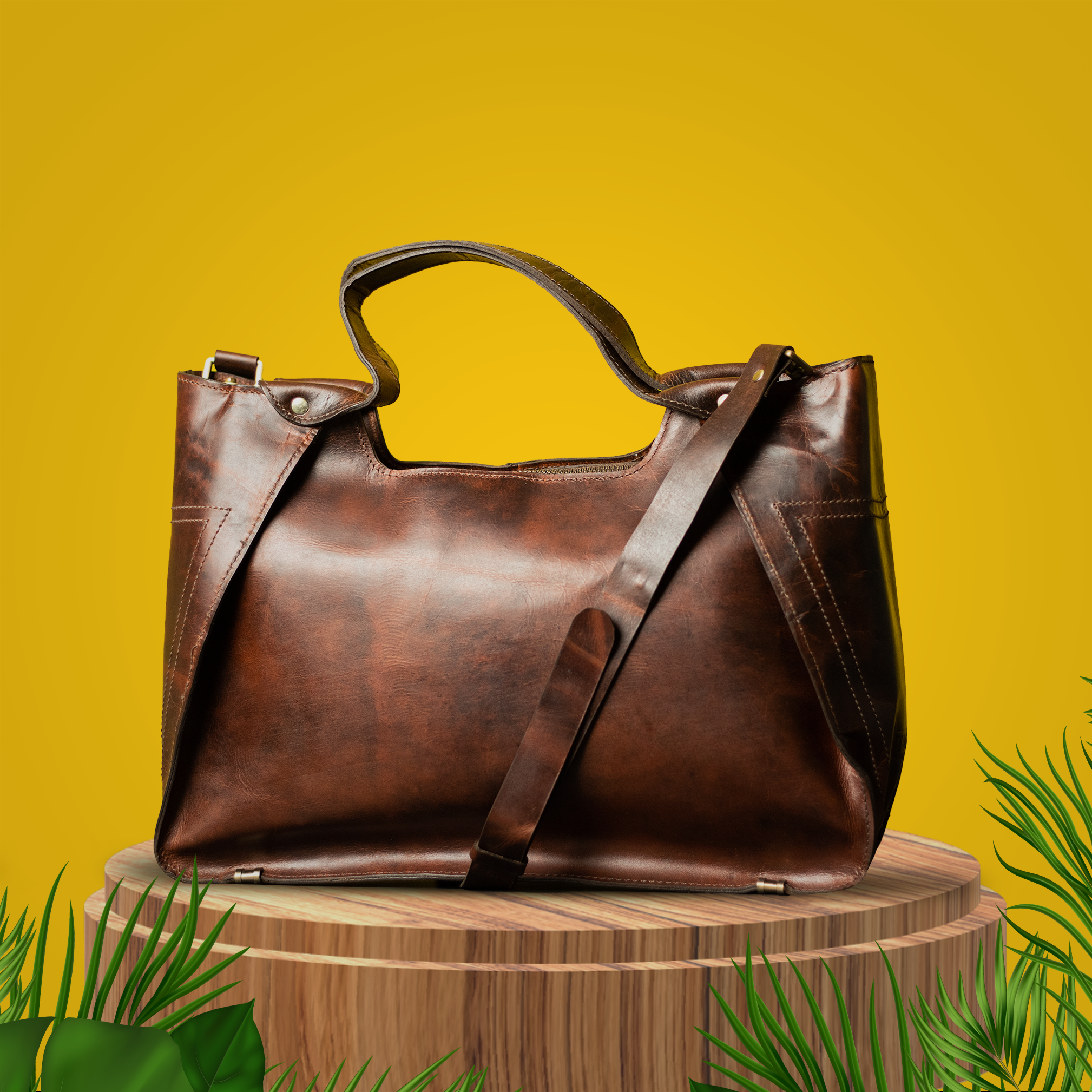 Premium Hardwax Leather Women's Tote Bags | Timeless Elegance Collection