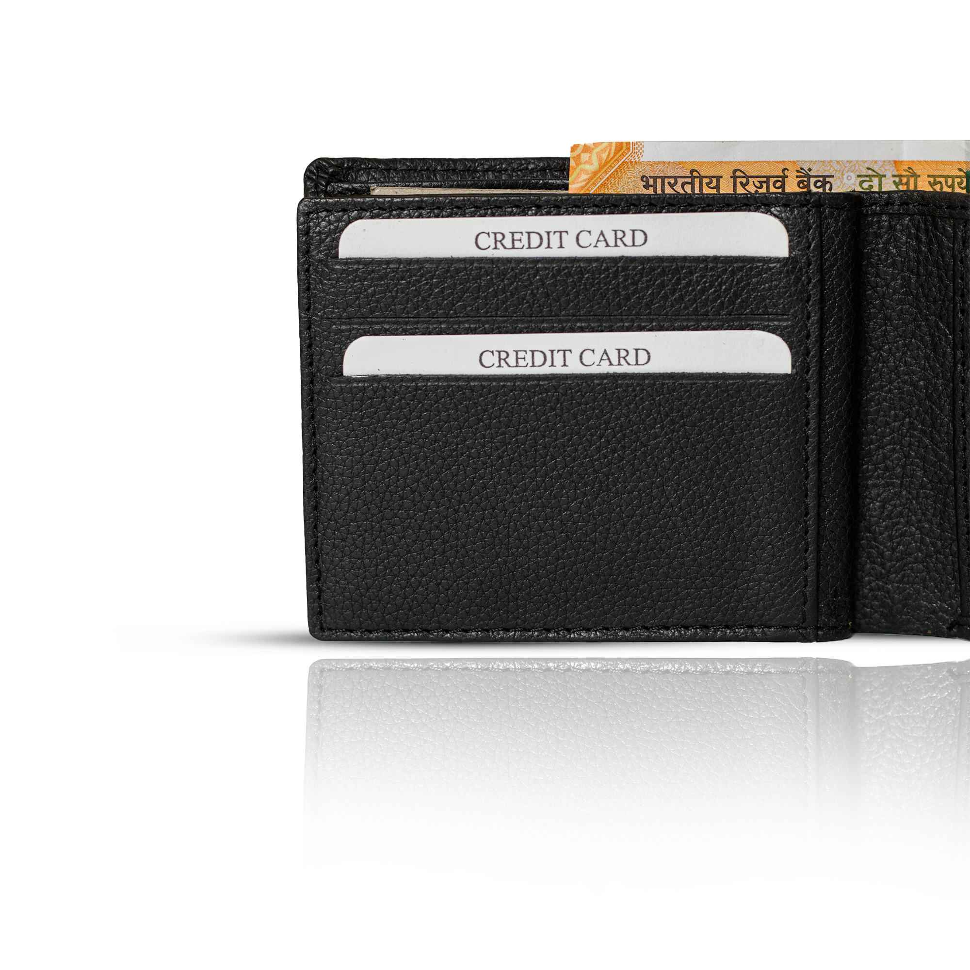Handcrafted Men's Leather Bifold Wallet: Luxury Style & Organization