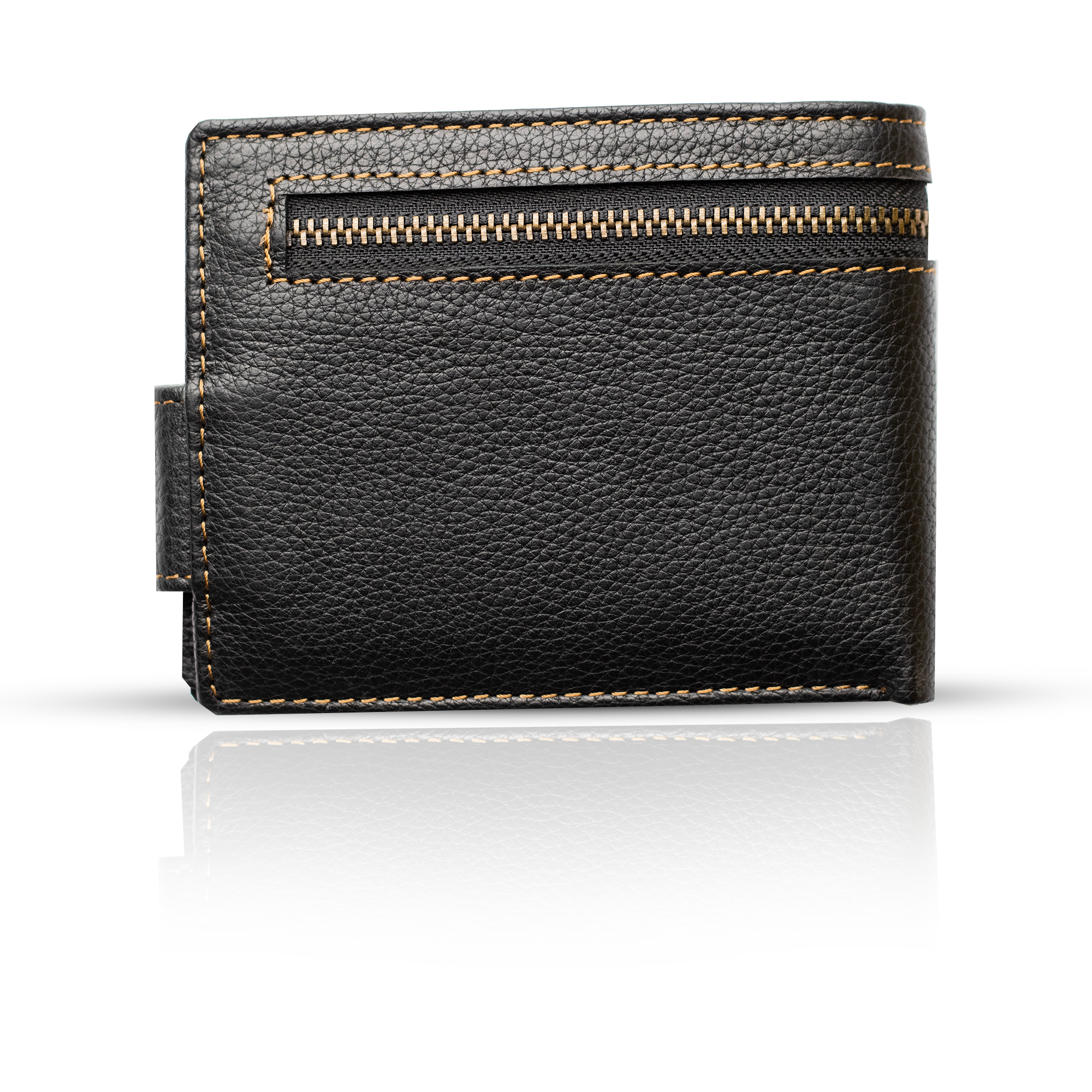 Handcrafted Men's Leather Bifold Wallet: Luxury Style & Organization