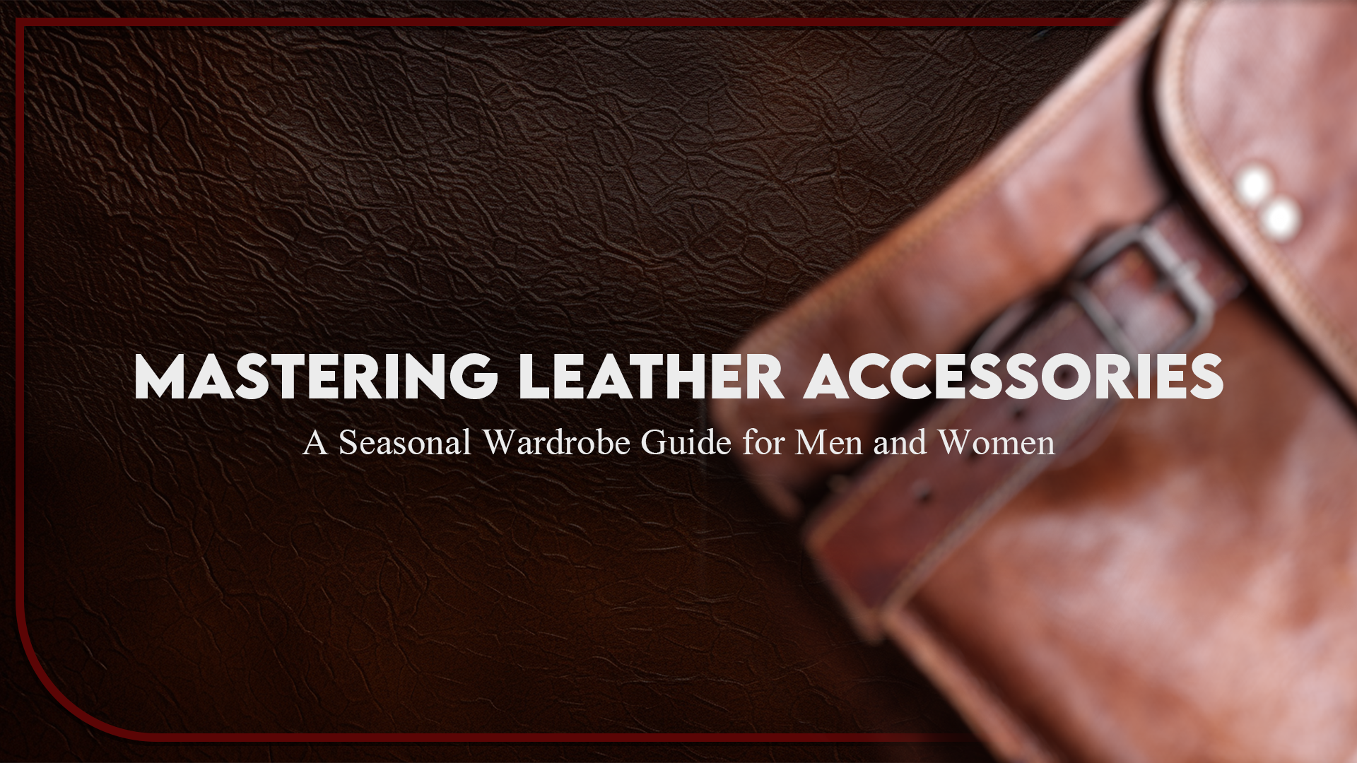 Mastering Leather Accessories: A Seasonal Wardrobe Guide for Men and Women